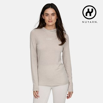Wmns LS Featherweight Hooded Crew